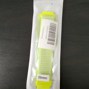 NWT 20mm neon yellow watch strap